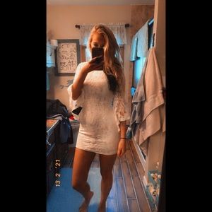White lace boho lulus dress